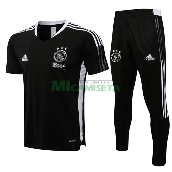 Camiseta De Entrenamiento Ajax de Ámsterdam 2021/2022 Negro/Blano