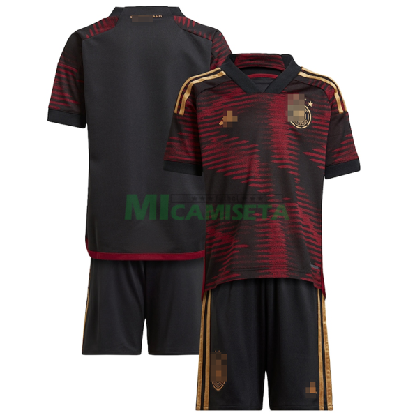 Camiseta Alemania Segunda Equipación 2022 Mundial Niño Kit