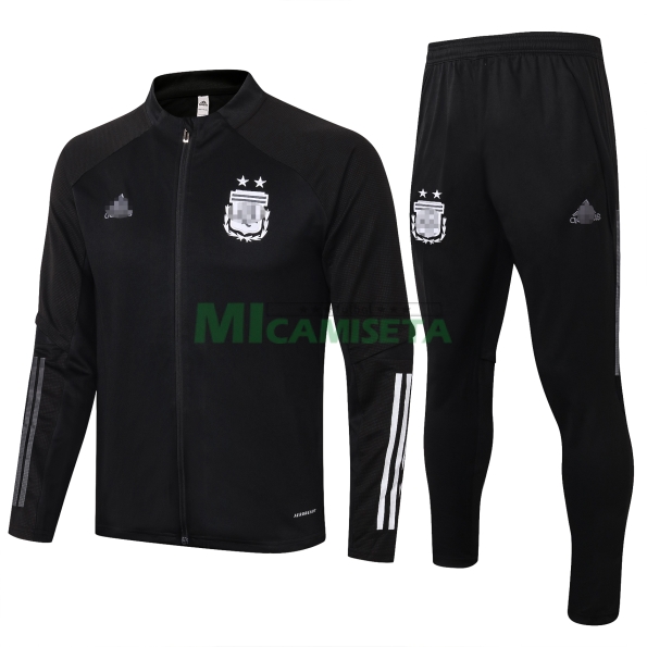 Chaqueta Argentina 2020 Cuello Bajo Negro