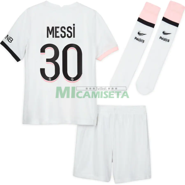 Camiseta MESSI 30 PSG Segunda Equipación 2021/2022 Niño Kit