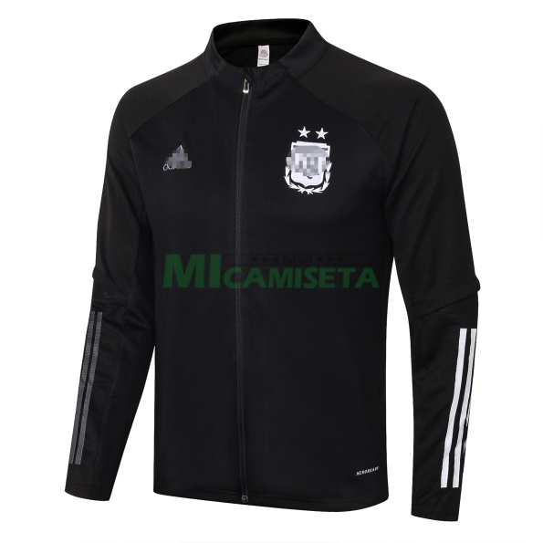 Chaqueta Argentina 2020 Cuello Bajo Negro