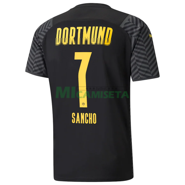 Camiseta Sancho 7 Borussia Dortmund Segunda Equipación 2021/2022