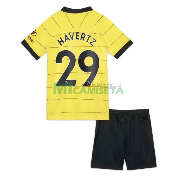 Camiseta Havertz 29 Chelsea Segunda Equipación  2021/2022 Niño Kit