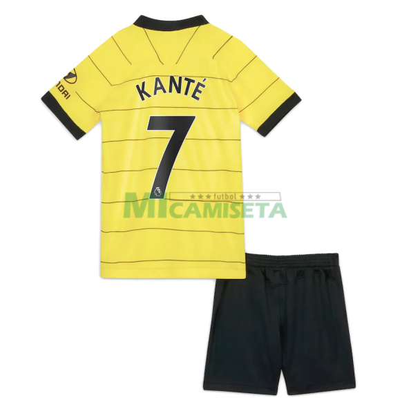 Camiseta Kanté 7 Chelsea Segunda Equipación 2021/2022 Niño Kit
