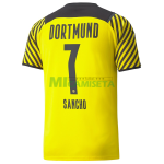 Camiseta Sancho 7 Borussia Dortmund Primera Equipación 2021/2022