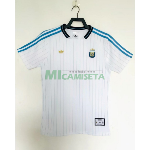 Camiseta Argentina 2026 Blanco/Azul Claro Versión Retro
