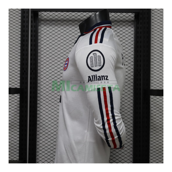 Camiseta Bayern Múnich Segunda Equipación 2026/2027 ML Blanco (EDICIÓN JUGADOR)