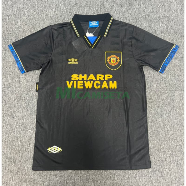 Camiseta Manchester United Segunda Equipación Retro 1993/1994 Negro