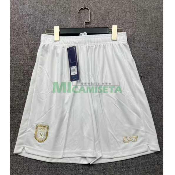 Pantalón Corto Napoli Primera Equipación 2026/2027 Blanco