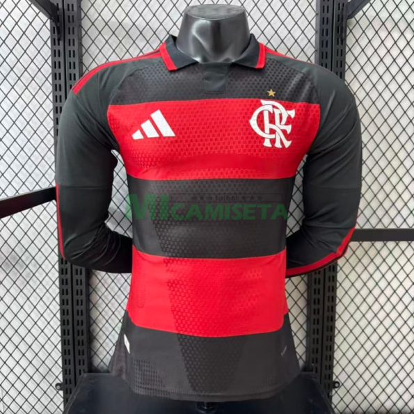 Camiseta Flamengo Primera Equipación 2026/2027 ML Rojo/Negro (EDICIÓN JUGADOR)