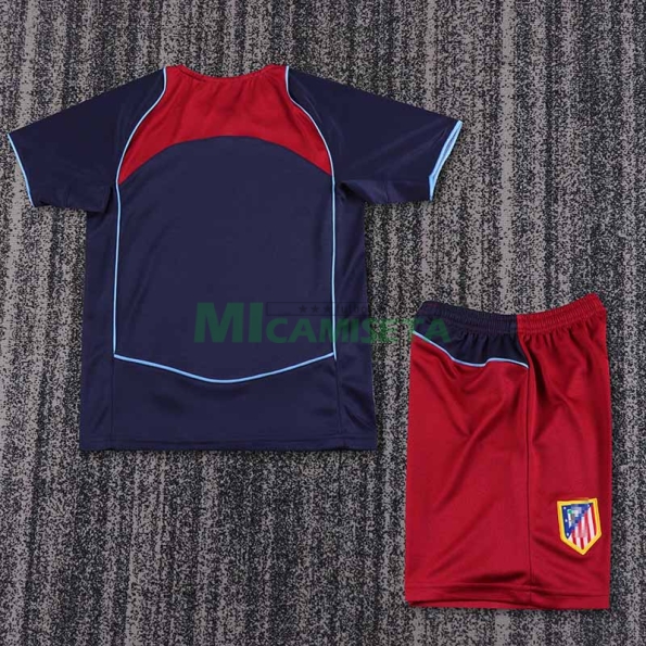 Camiseta Atletico de Madrid Segunda Equipación Retro 04/05 Niño Kit