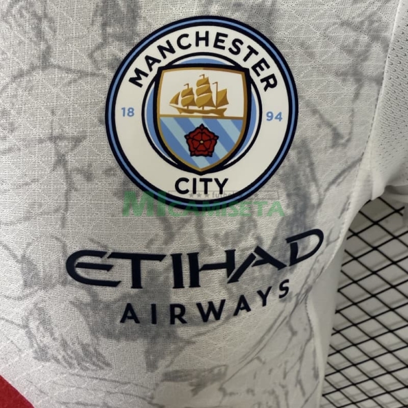 Camiseta Manchester City Segunda Equipación 2025/2026 Club World Cup Blanco (EDICIÓN JUGADOR)