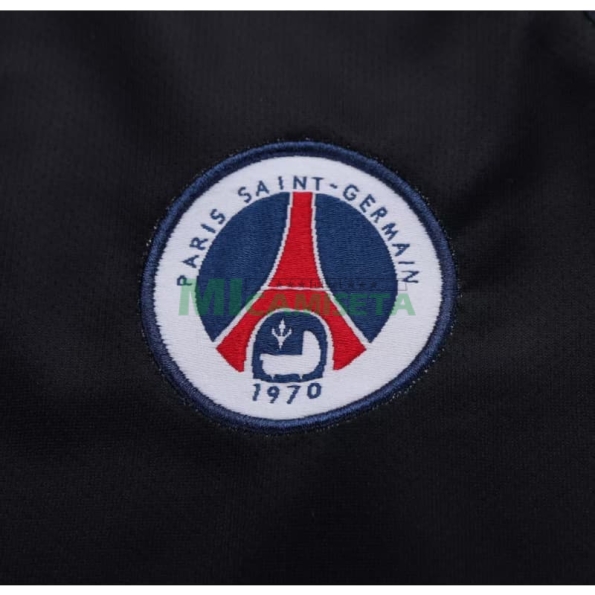 Camiseta PSG Tercera Equipación Retro 2001/02 Negro/Azul Marino Niño Kit