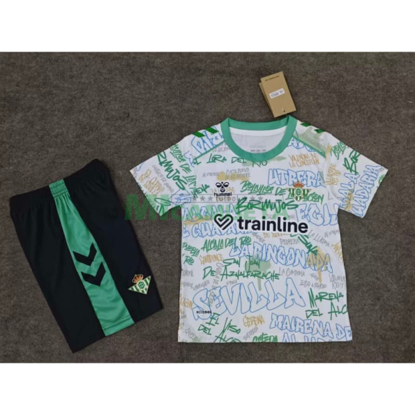Camiseta Real Betis 2025/26 Edición Especial Blanco Niño Kit
