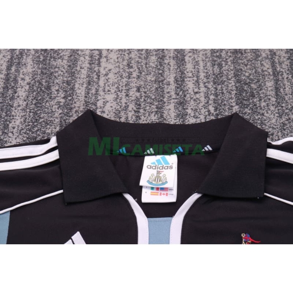 Camiseta Newcastle United Segunda Equipación Retro 2000/01 Negro Niño Kit