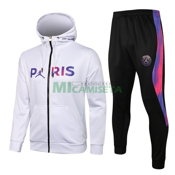Chandal PSG 2021/2022 Con Capucha Blanco
