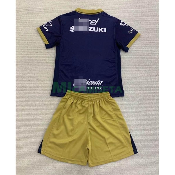 Camiseta Pumas UNAM Segunda Equipación 2024/2025 Niño Kit