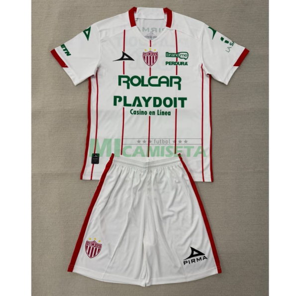Camiseta Club Necaxa Segunda Equipación 2025/2026 Blanco Niño Kit