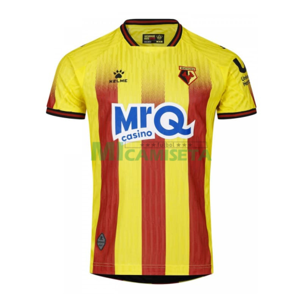 Camiseta Watford Primera Equipación 2025/2026 Amarillo/Rojo