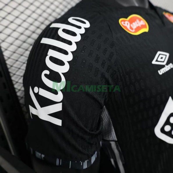 Camiseta Santos FC 2025/2026 Edición Especial Negro con Publicitario (EDICIÓN JUGADOR)