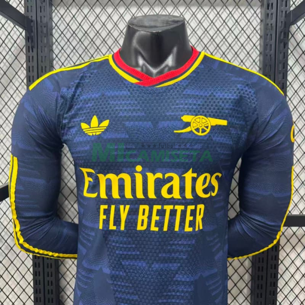 Camiseta Arsenal Segunda Equipación 2026/2027 ML Azul Marino (EDICIÓN JUGADOR)