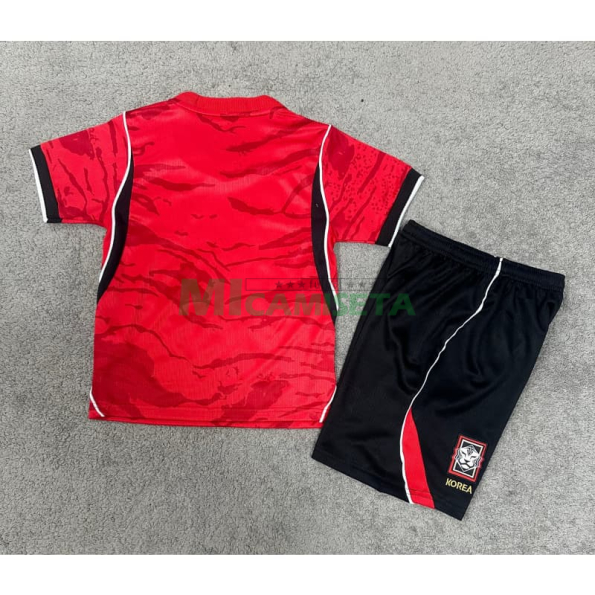 Camiseta Corea del Sur Primera Equipación Mundial 2026 Rojo Niño Kit