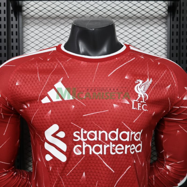 Camiseta Liverpool Primera Equipación 2026/2027 ML Rojo (EDICIÓN JUGADOR)