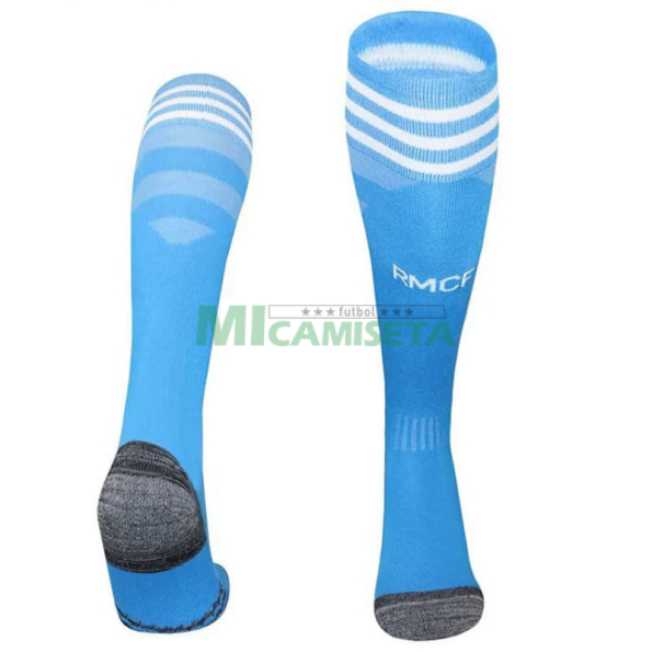 Camiseta Real Madrid Tercera Equipación 2025/2026 ML Azul Niño Kit con Parche HP