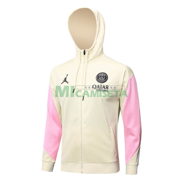 Chaqueta PSG 2024/2025 Con Capucha Beige/Rosa