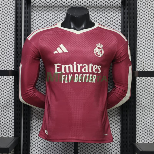 Camiseta Real Madrid Tercera Equipación 2026/2027 ML Rosa con Parche HP (EDICIÓN JUGADOR)