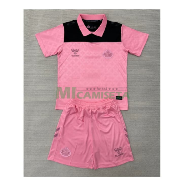 Camiseta Sunderland AFC Segunda Equipación 2026/2027 Rosa/Negro Niño Kit