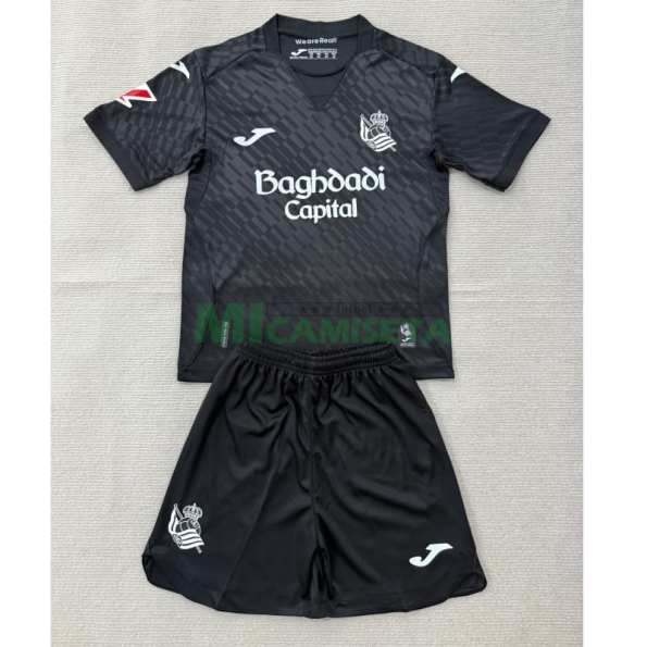 Camiseta Real Sociedad Segunda Equipación 2026/2027 Negro con Parche La Liga