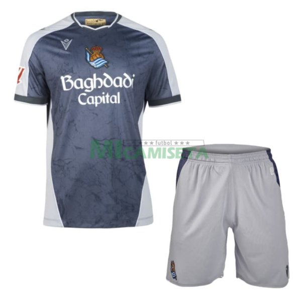 Camiseta Real Sociedad Segunda Equipación 2025/2026 Niño Kit