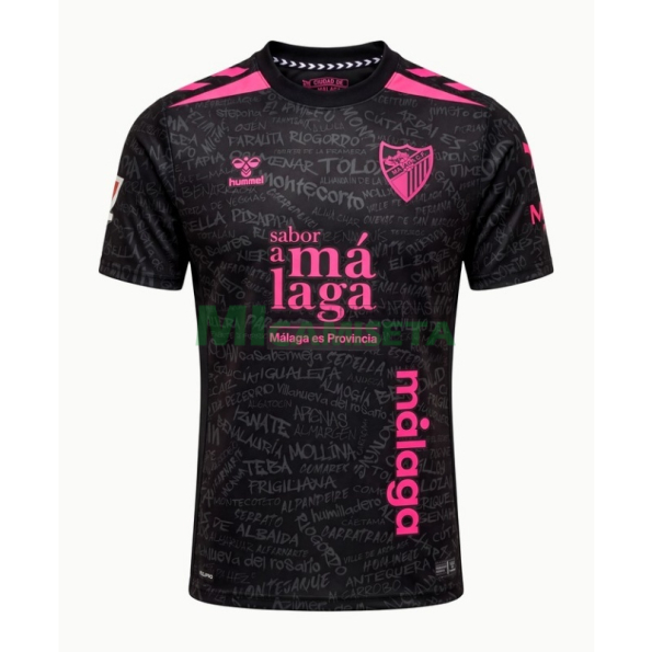 Camiseta Málaga CF Tercera Equipación 2026/2027 Negro con Parche La Liga