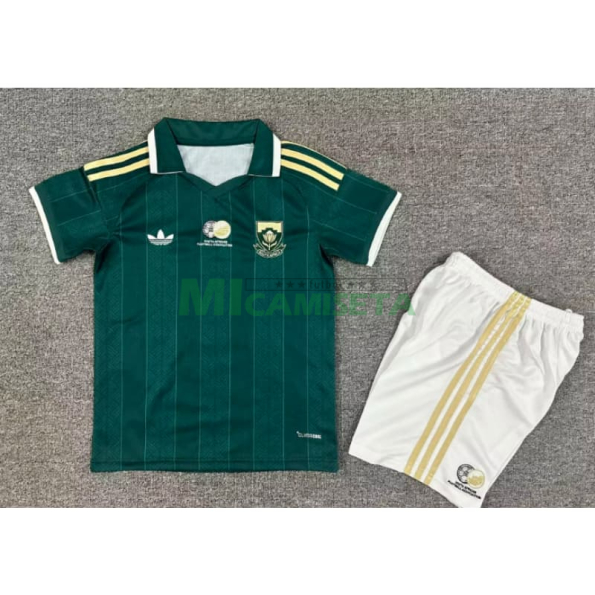 Camiseta Sudáfrica Segunda Equipación Mundial 2026 Verde Niño Kit