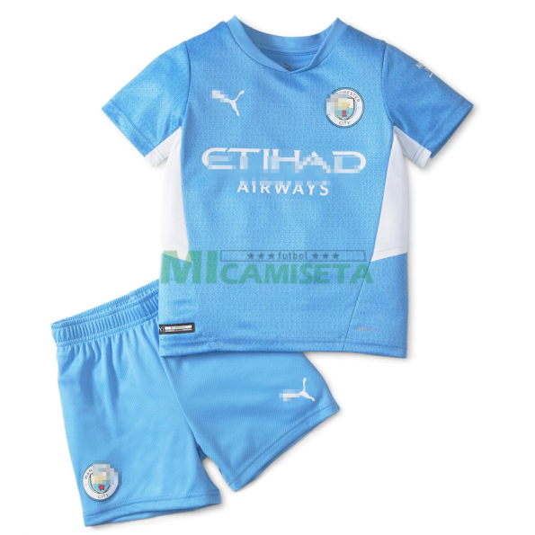 Camiseta Manchester City Primera Equipación 2021/2022 Niño Kit