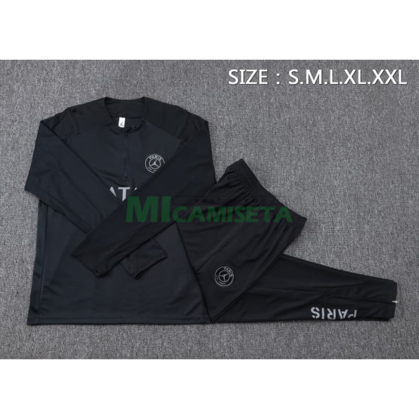 Sudadera De Entrenamiento PSG x Jordan 2025/2026 Kit Negro