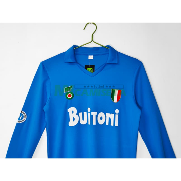 Camiseta Napoli Primera Equipación Retro 1987/88 ML Azul