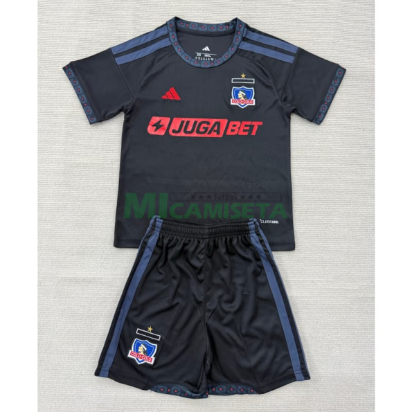 Camiseta Colo-Colo Segunda Equipación 2026/2027 Negro Niño Kit