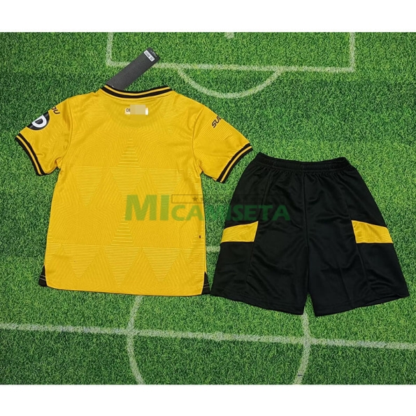 Camiseta Wolverhampton Wanderers Primera Equipación 2024/2025 Niño Kit