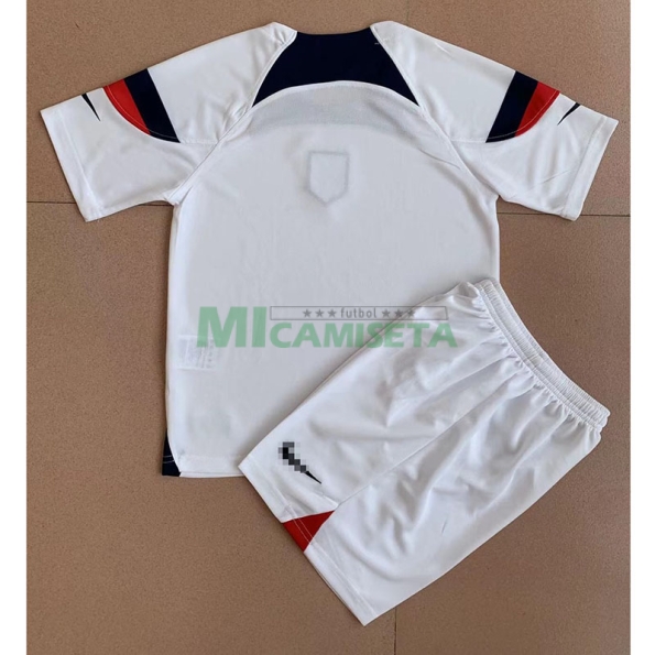 Camiseta EE.UU. Primera Equipación 2022 Niño Kit Mundial