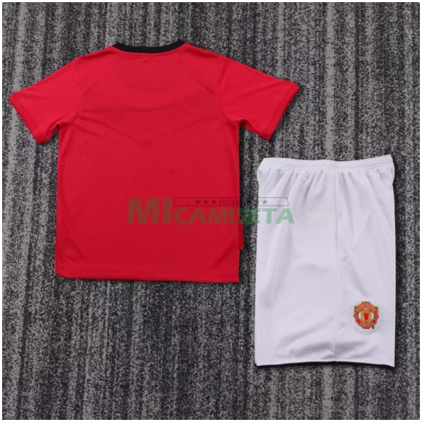 Camiseta Manchester United 2009/10 Primera Equipación Retro Niño Kit