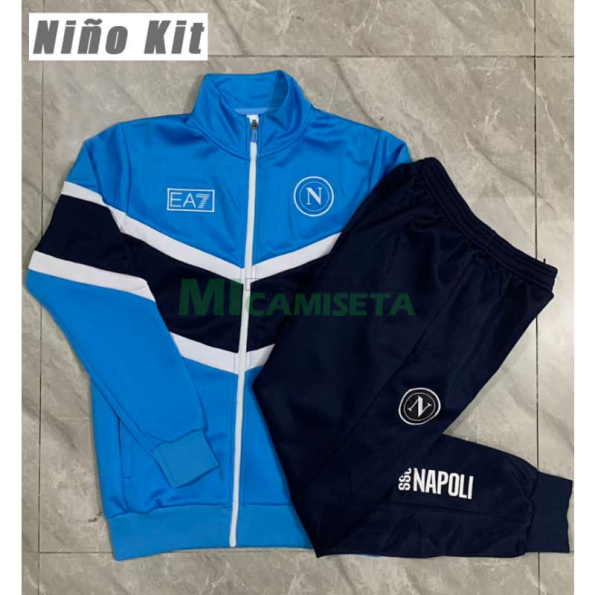 Chandal Napoli 2025/2026 Niño Azul/Negro