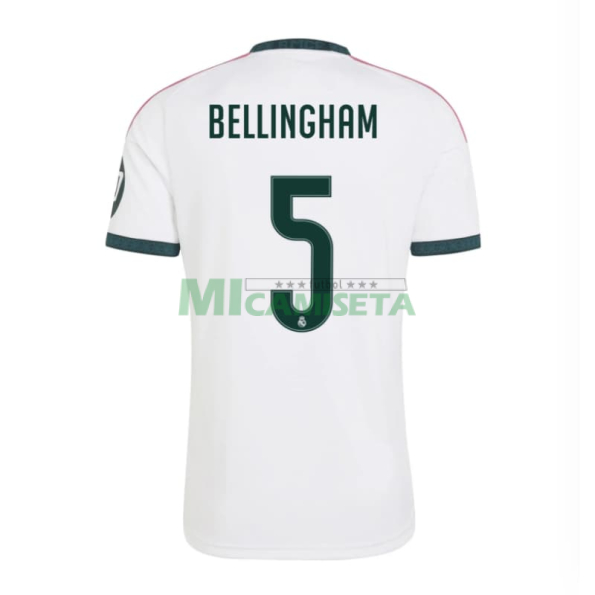 Camiseta BELLINGHAM 5 Real Madrid Primera Equipación 2026/2027 Blanco con Parche HP