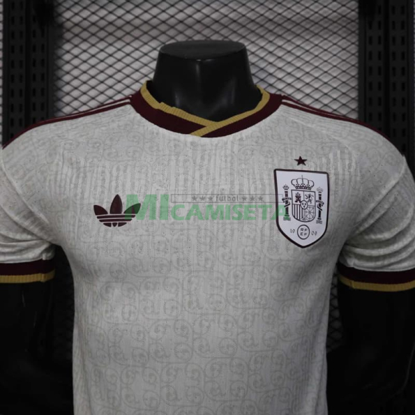 Camiseta España Segunda Equipación Mundial 2026 Blanco/Rojo (EDICIÓN JUGADOR)