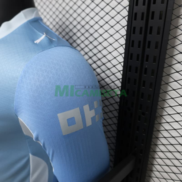 Camiseta Manchester City Primera Equipación 2026/2027 ML Azul/Blanco (EDICIÓN JUGADOR)