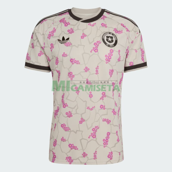 Camiseta Chile Segunda Equipación Mundial 2026 Beige/Rosa