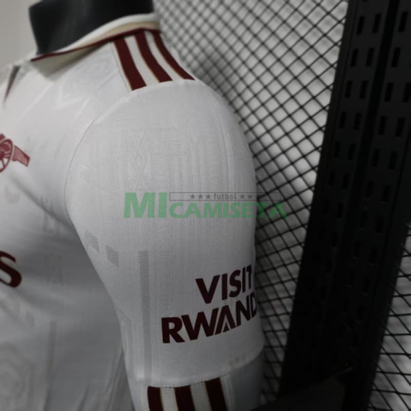 Camiseta Arsenal Tercera Equipación 2025/2026 ML Blanco (EDICIÓN JUGADOR)