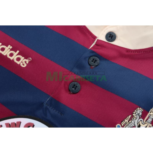 Camiseta Newcastle United Segunda Equipación Retro 1995/1997 Rojo/Azul Niño Kit