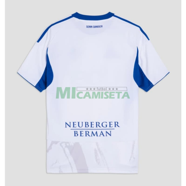 Camiseta Como 1907 Segunda Equipación 2025/2026 Blanco/Azul